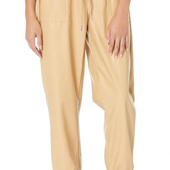 BCBG Generation Camel PU Leather Pants - Picture 7 of 7